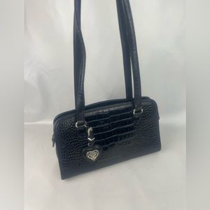 BRIGHTON VINTAGE SHOULDER BLACK BAG